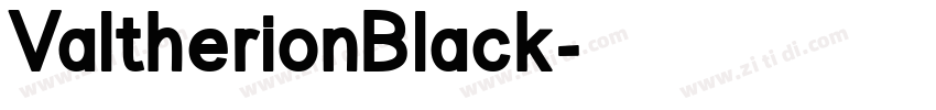 ValtherionBlack字体转换