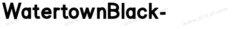 WatertownBlack字体转换