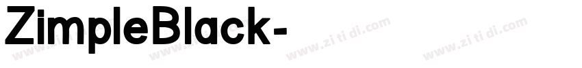 ZimpleBlack字体转换