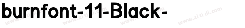 burnfont-11-Black字体转换