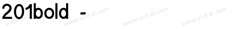 201bold下载字体转换
