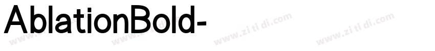 AblationBold字体转换