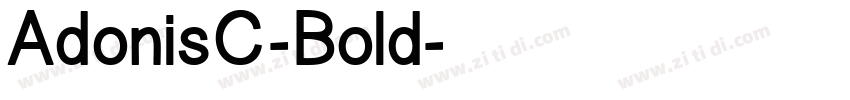 AdonisC-Bold字体转换