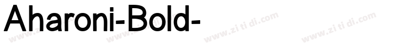 Aharoni-Bold字体转换