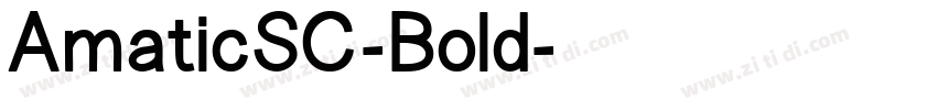 AmaticSC-Bold字体转换