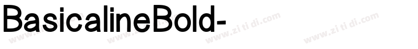 BasicalineBold字体转换