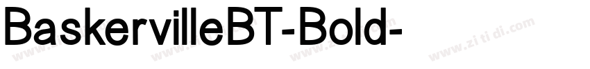 BaskervilleBT-Bold字体转换