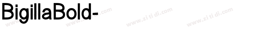 BigillaBold字体转换
