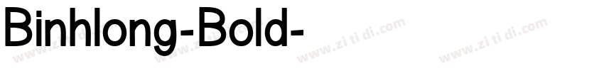 Binhlong-Bold字体转换