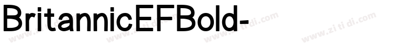 BritannicEFBold字体转换