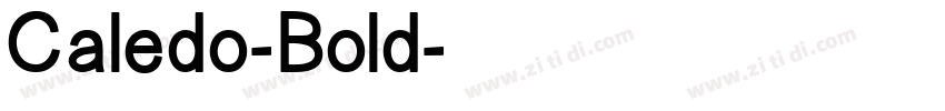 Caledo-Bold字体转换