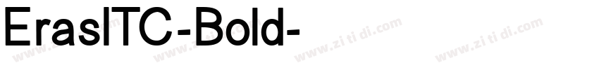 ErasITC-Bold字体转换