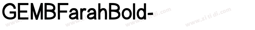 GEMBFarahBold字体转换