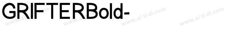 GRIFTERBold字体转换