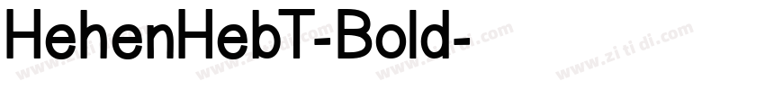 HehenHebT-Bold字体转换