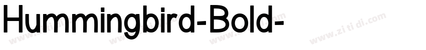 Hummingbird-Bold字体转换