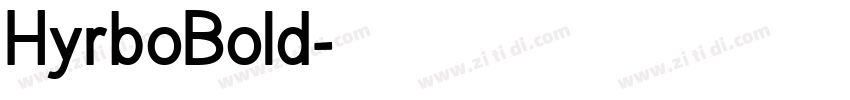 HyrboBold字体转换
