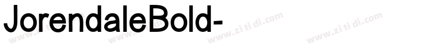 JorendaleBold字体转换