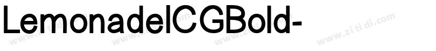 LemonadeICGBold字体转换