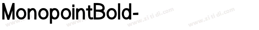 MonopointBold字体转换