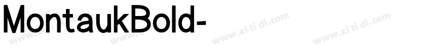 MontaukBold字体转换