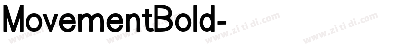 MovementBold字体转换