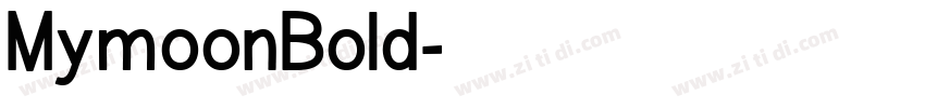 MymoonBold字体转换