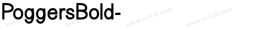 PoggersBold字体转换