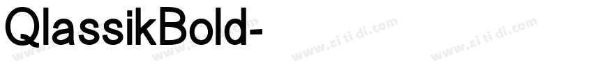 QlassikBold字体转换