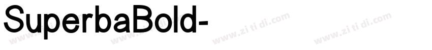 SuperbaBold字体转换