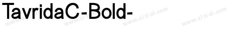 TavridaC-Bold字体转换