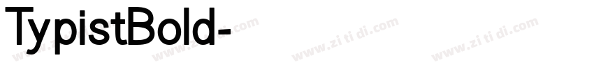 TypistBold字体转换