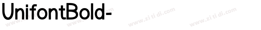 UnifontBold字体转换