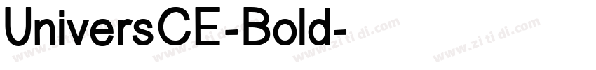 UniversCE-Bold字体转换