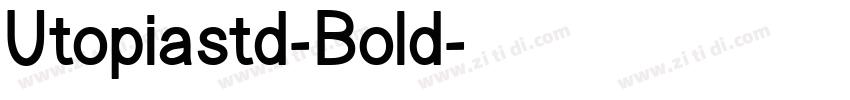 Utopiastd-Bold字体转换