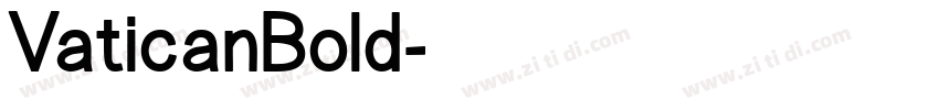VaticanBold字体转换