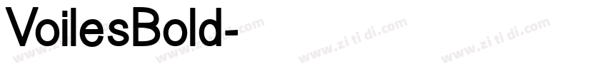 VoilesBold字体转换