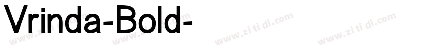 Vrinda-Bold字体转换