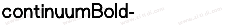 continuumBold字体转换