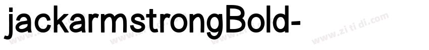 jackarmstrongBold字体转换