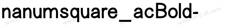 nanumsquare_acBold字体转换