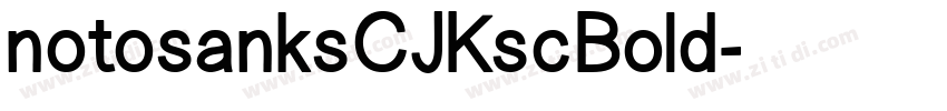 notosanksCJKscBold字体转换