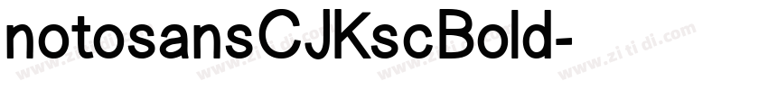 notosansCJKscBold字体转换