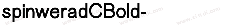 spinweradCBold字体转换