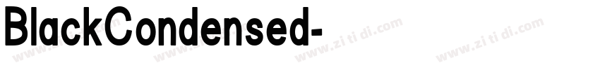 BlackCondensed字体转换