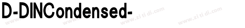D-DINCondensed字体转换