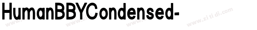 HumanBBYCondensed字体转换