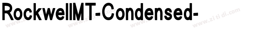 RockwellMT-Condensed字体转换