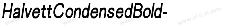 HalvettCondensedBold字体转换