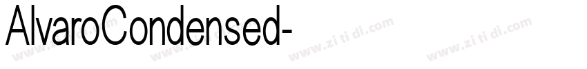 AlvaroCondensed字体转换